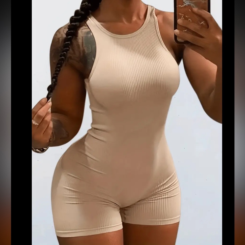 Temu | Ribbed Romper - Picture 2 of 10
